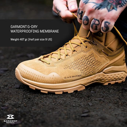 GARMONT TACTICAL T4 Groove G-DRY Military Mid Boot for Men/Women, Black, Size 11 (Like New)