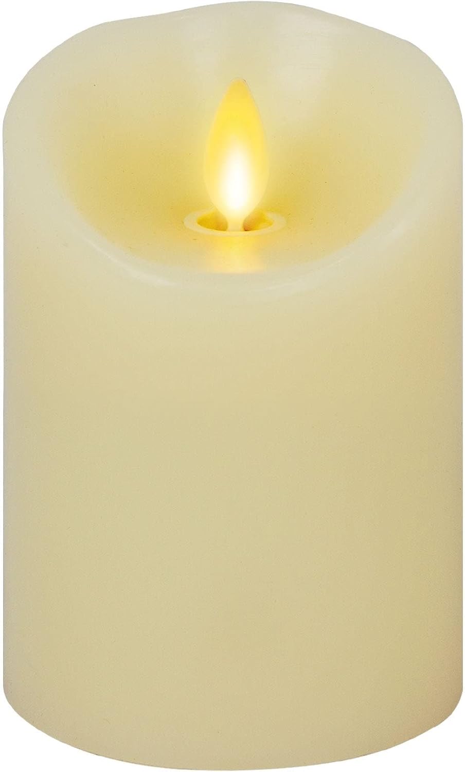 Luminara Scalloped Edge Lightweight Flameless LED Candle for Outdoor & Indoor (Like New)