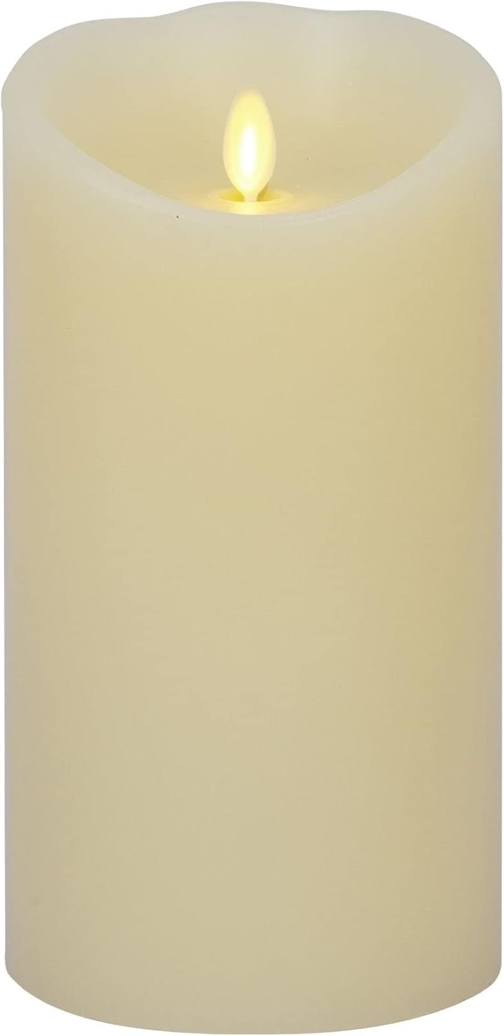 Luminara Scalloped Edge Lightweight Flameless LED Candle for Outdoor & Indoor (Like New)
