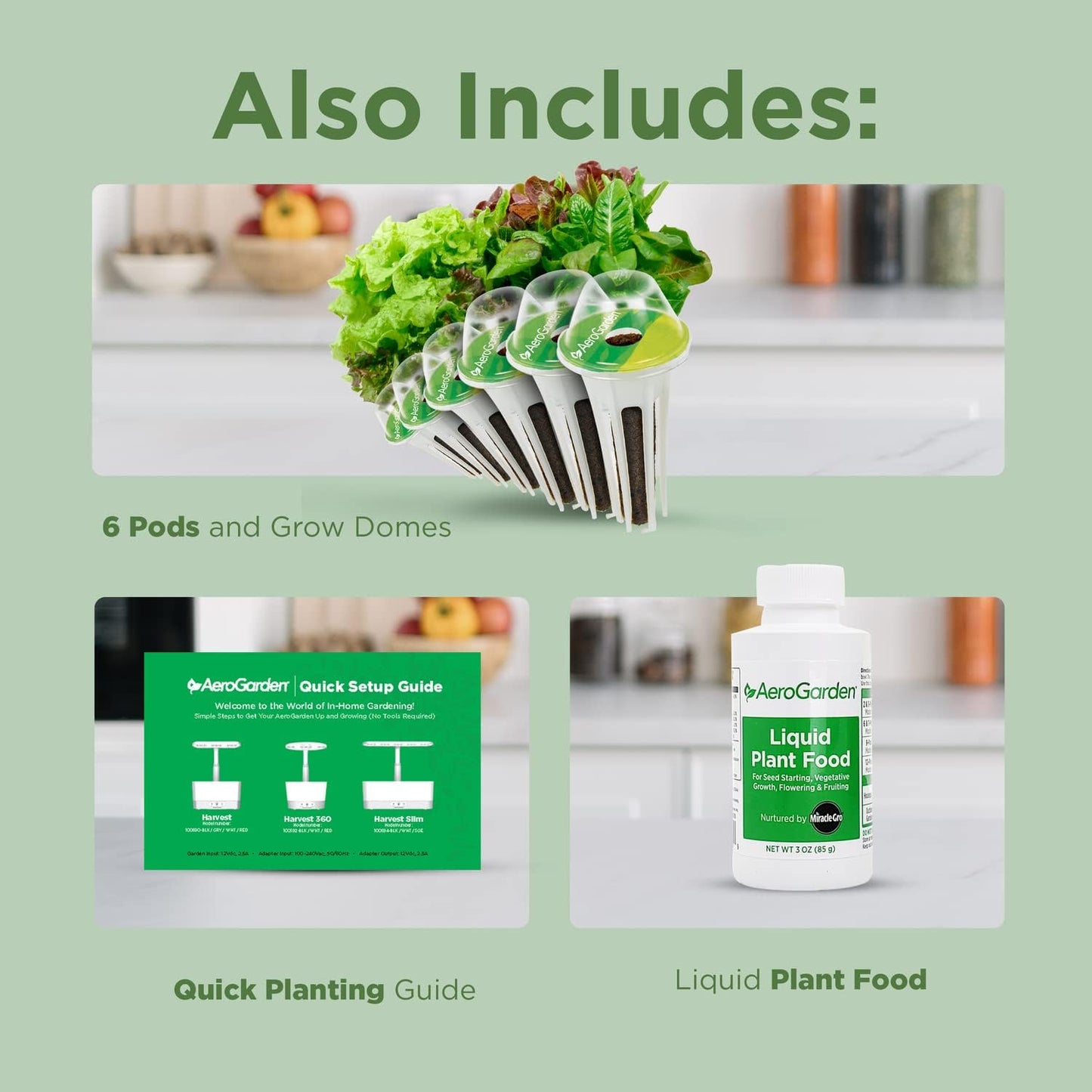 Aerogarden Harvest Slim Indoor Hydroponic System w/ LED Grow Light and Herb Kit (Like New)