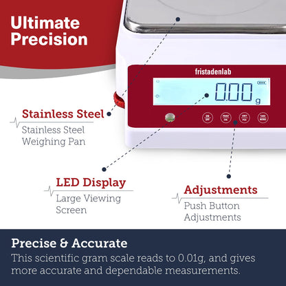 Fristaden Lab Digital Analytical Balance for Laboratory and Educational Task (New)
