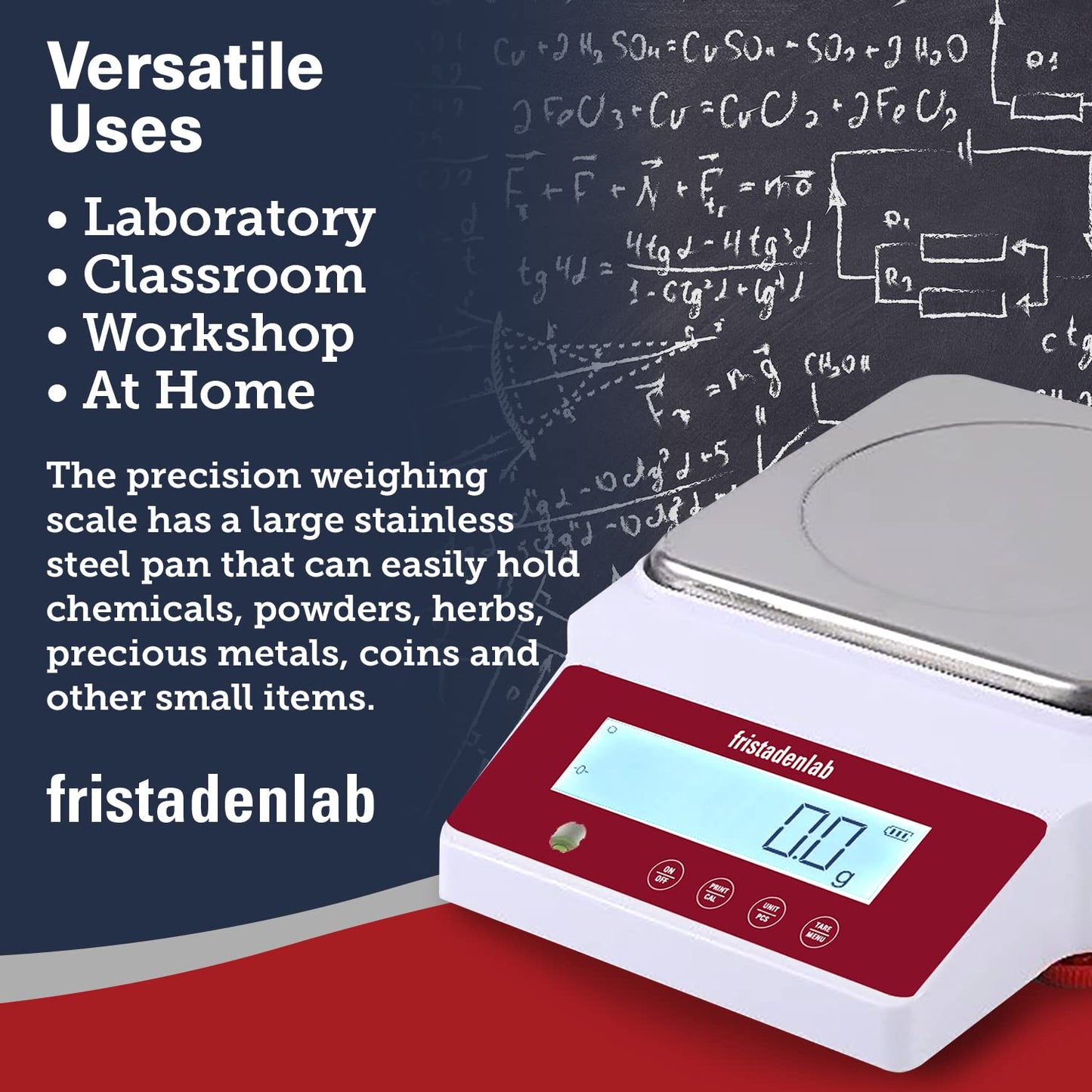 Fristaden Lab Digital Analytical Balance for Laboratory and Educational Task (New)