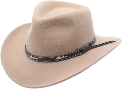 Silver Canyon Crushable Wool Felt Outback Western Cowboy Hat, 3X-L - Putty (Used)