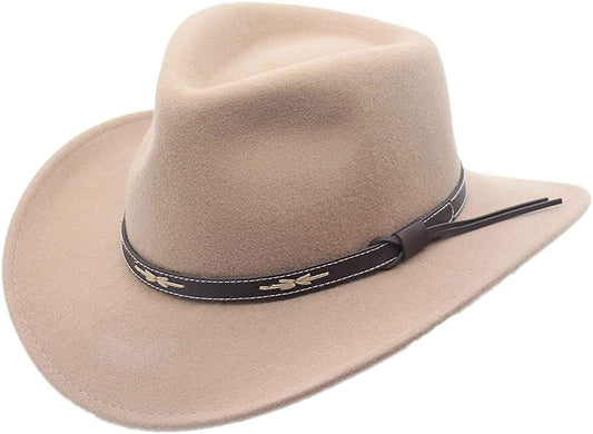 Silver Canyon Crushable Wool Felt Outback Western Cowboy Hat, 3X-L - Putty (Used)