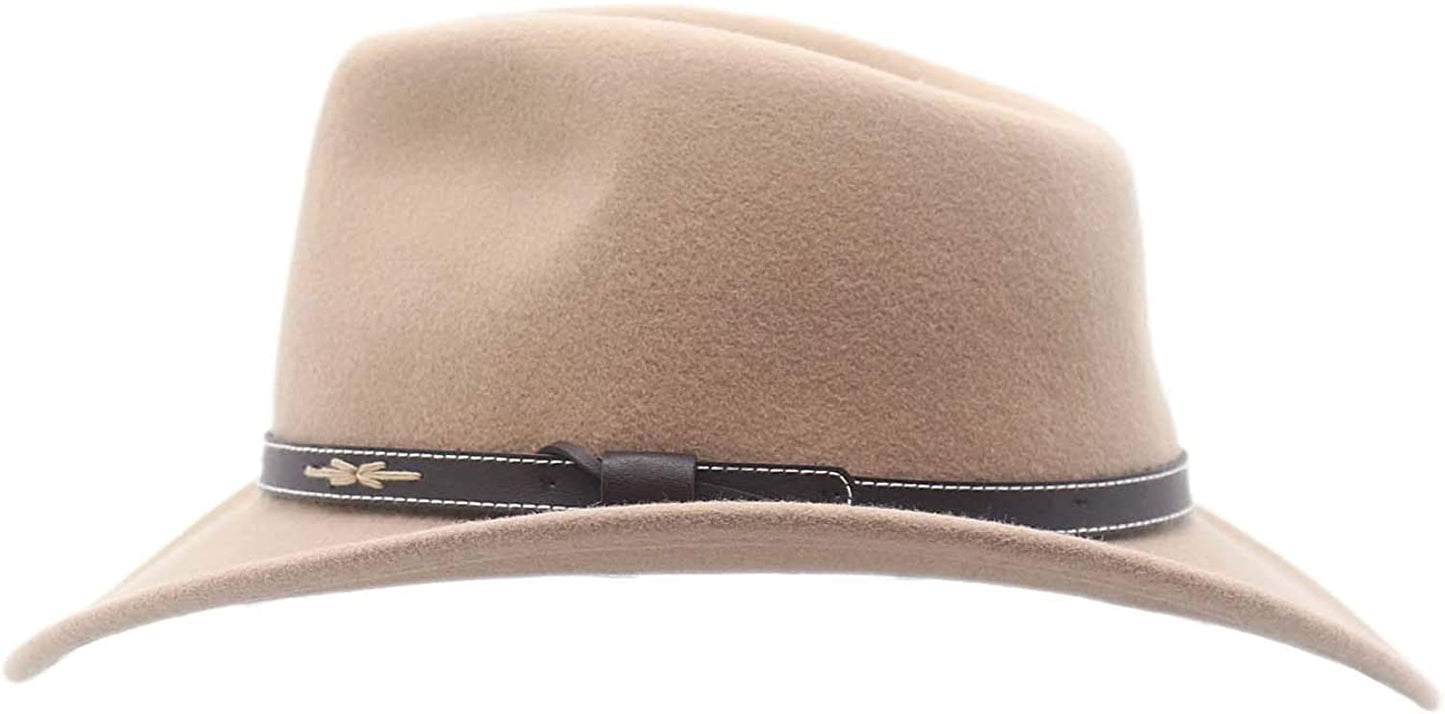 Silver Canyon Crushable Wool Felt Outback Western Cowboy Hat, 3X-L - Putty (Used)