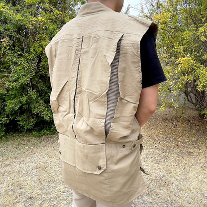Campco Humvee Photography Safari Or Travel Vest, Cotton for Men and Women, Khaki (Like New)