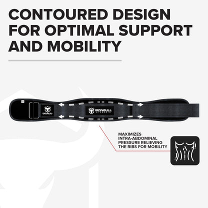 Iron Bull Strength Nylon Weightlifting Belt for Men and Women, Hook and Loop (Like New, No Retail Box)