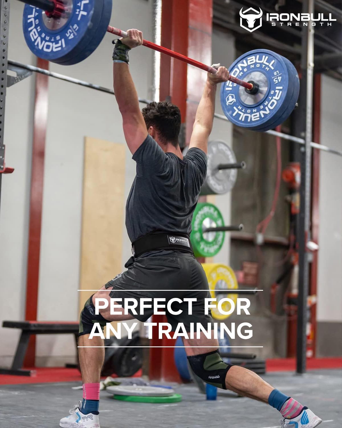 Iron Bull Strength Nylon Weightlifting Belt for Men and Women, Hook and Loop (Like New, No Retail Box)