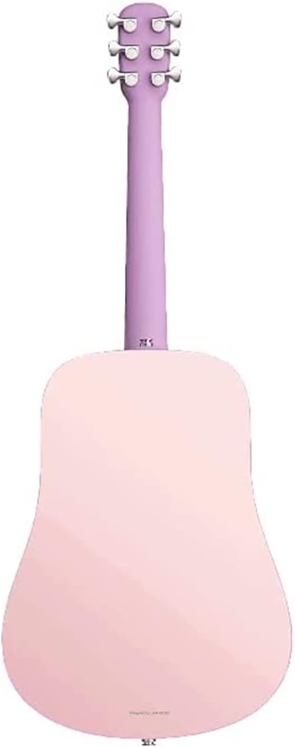 HogoR Blue Lava Touch 36" Right-Hand Smart Acoustic Electric Guitar, Coral Pink (Like New)