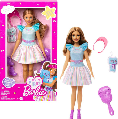 Barbie: My First Preschool Doll with 13.5-inch Soft Posable Body - Multicolor (Like New)