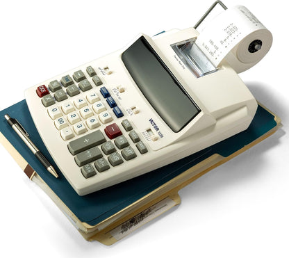 Victor 1226 12-Digit Thermal Printing Calculator,8 LPS Printing Speed, Off-White (Used)