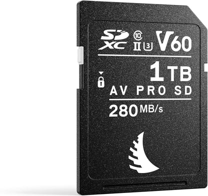Angelbird AV PRO SD V60 SDXC UHS-II Card 280MB/s for 6K Video Camera Photography (Like New)