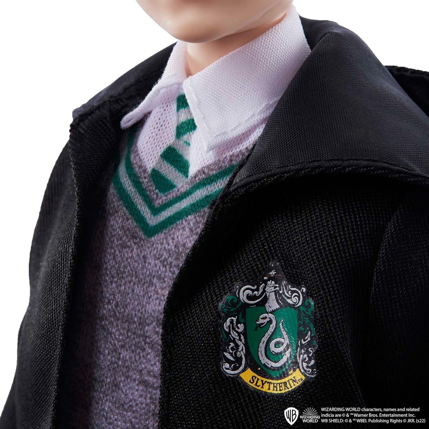 Harry Potter HMF35 Mattel Draco Malfoy Plastic Doll, Slytherin Wand Figure Toy (Like New)