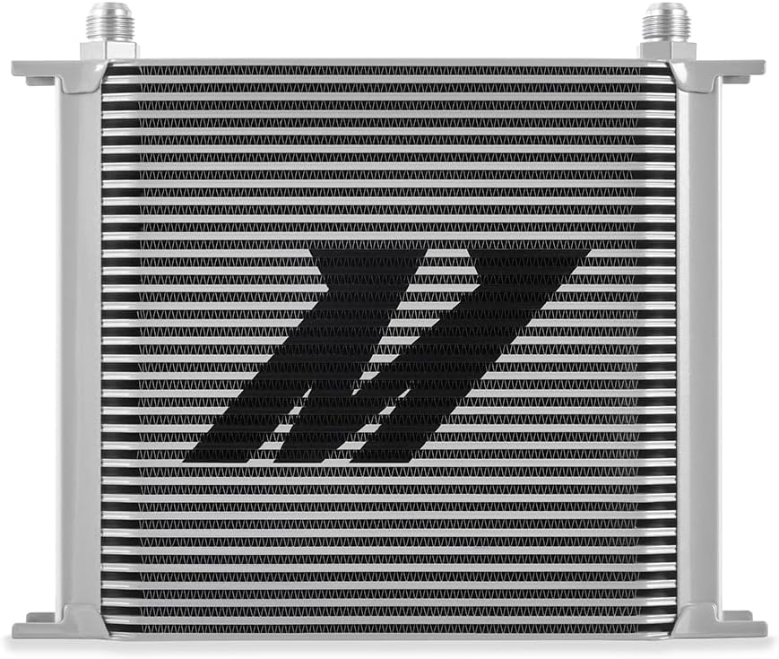 Mishimoto MMOC-34SL Universal Robust 34-Row Stacked-Plate Oil Cooler - Silver (Like New)