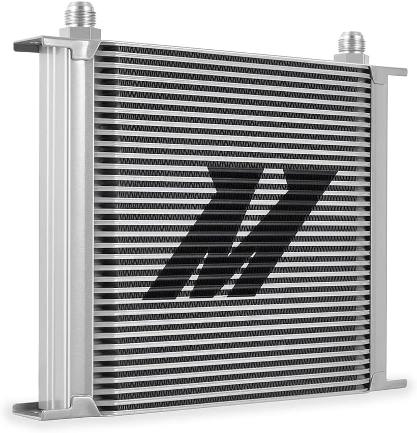 Mishimoto MMOC-34SL Universal Robust 34-Row Stacked-Plate Oil Cooler - Silver (Like New)