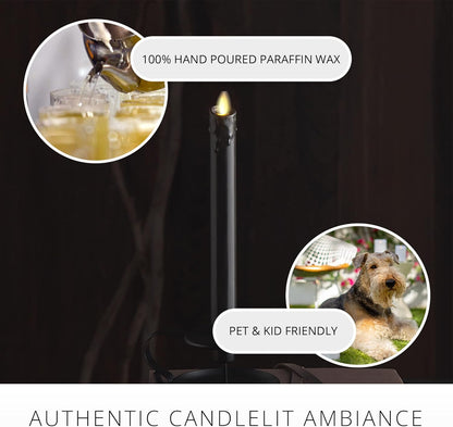 Luminara Wax Drip Flameless LED Candle, Battery Operated Real Flame Technology (Like New)