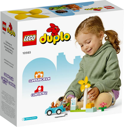 LEGO DUPLO Town Wind Turbine & Electric Car Building Kit, Ages 2-Y & Up, 16 pcs (Like New)