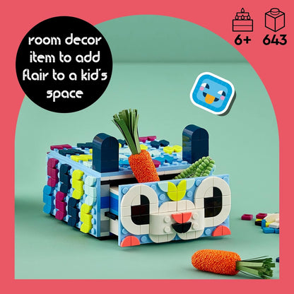 LEGO DOTS Creative Animal Drawer Building Toy for 6+ Age Boys/Girls - Multicolor (New, Damaged Retail Box)