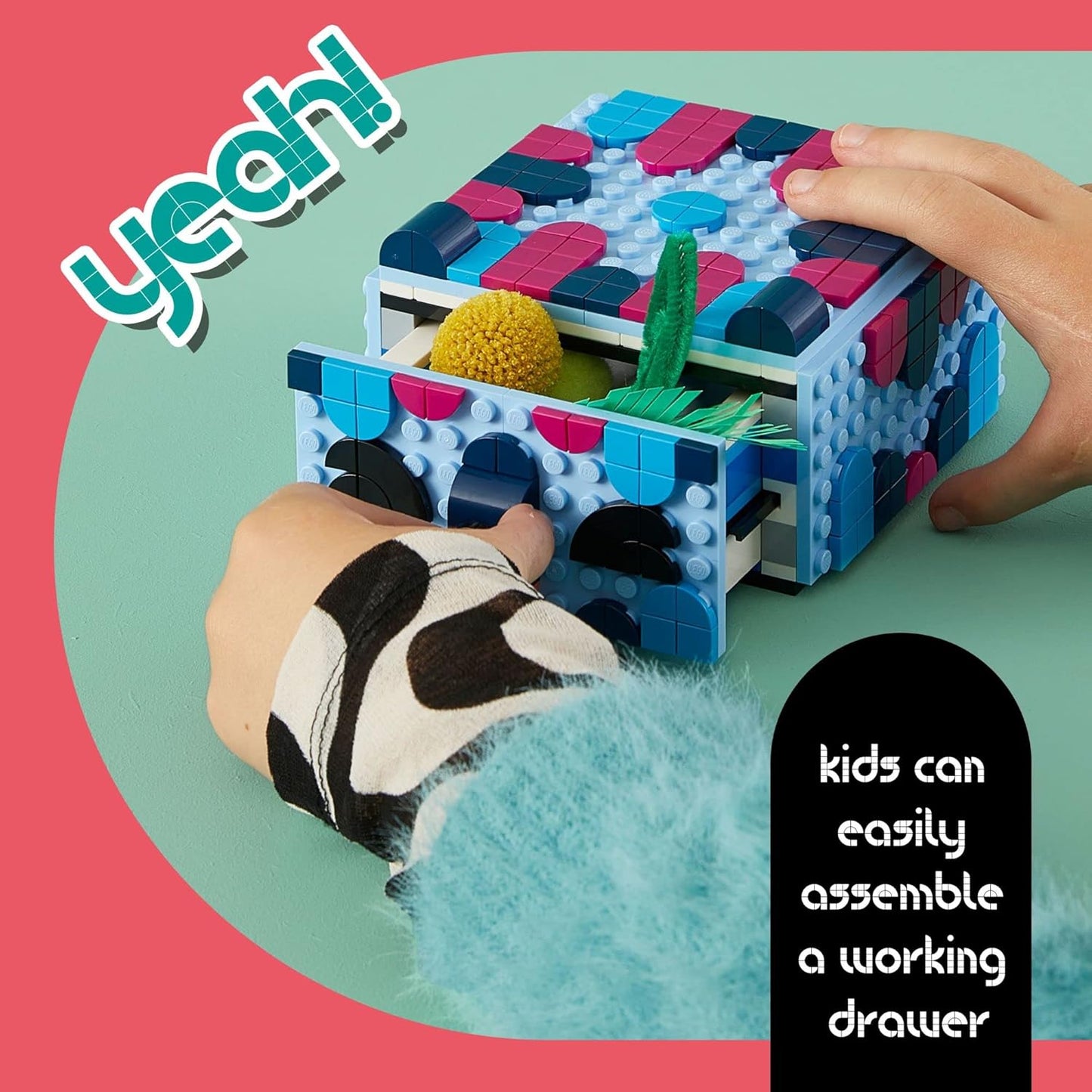 LEGO DOTS Creative Animal Drawer Building Toy for 6+ Age Boys/Girls - Multicolor (New, Damaged Retail Box)