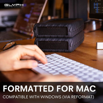 Glyph Production Technologies 20TB USB Pro External Hard Drive - 260 Mbps (Used)