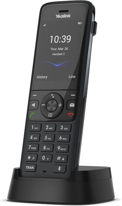 Yealink W78P DECT IP Phone System with Base W70B and W78H Handset - Black (Like New)