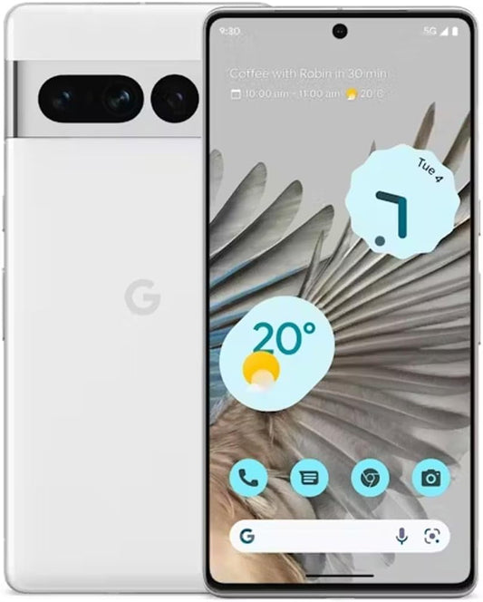 Google Pixel 7 Pro 5G 512+12GB 6.7" Unlocked Smartphone w/ Wide Angle Lens, Snow (Used)