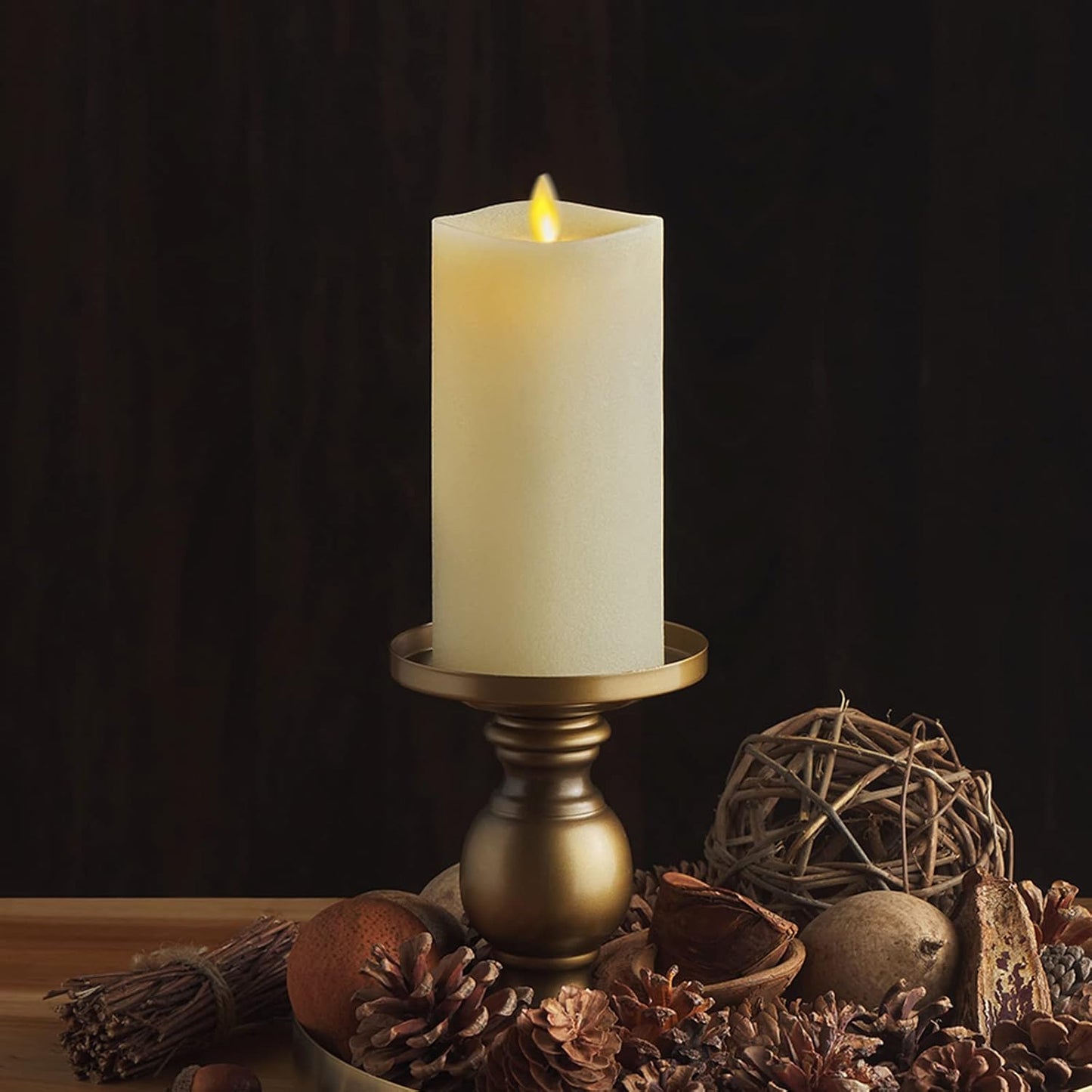 Luminara Flameless Indoor and Outdoor Cordless LED Flickering Pillar Candle (Like New)
