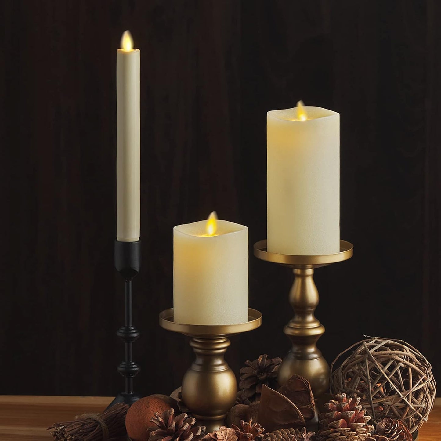 Luminara Flameless Indoor and Outdoor Cordless LED Flickering Pillar Candle (Like New)