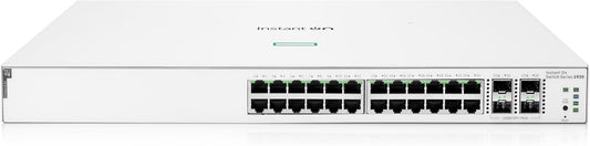 Hewlett Packard Enterprise 24 Ports Gigabit Ethernet Switch with PoE - White (Like New)