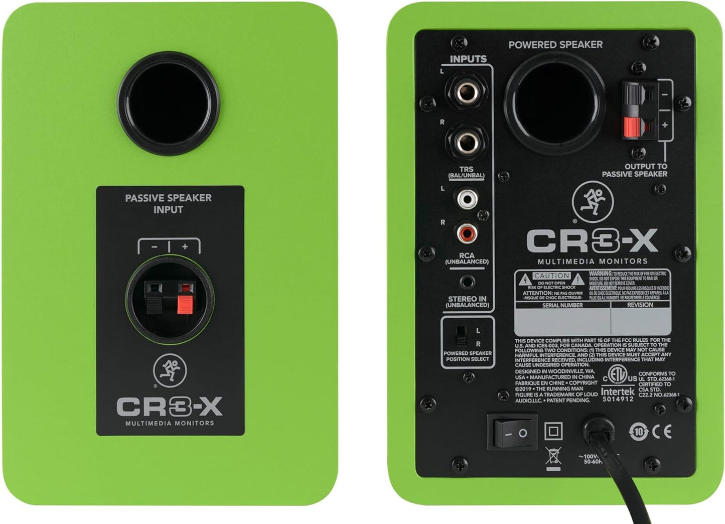 Mackie CR3-XLTD-GRN 50W 3 Inches Bluetooth Multimedia Monitors, Pair - Green (Used)