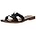 Steve Madden Hadyn Synthetic Rubber Sandal for Women, Black Leather - Size 7.5 (Used)