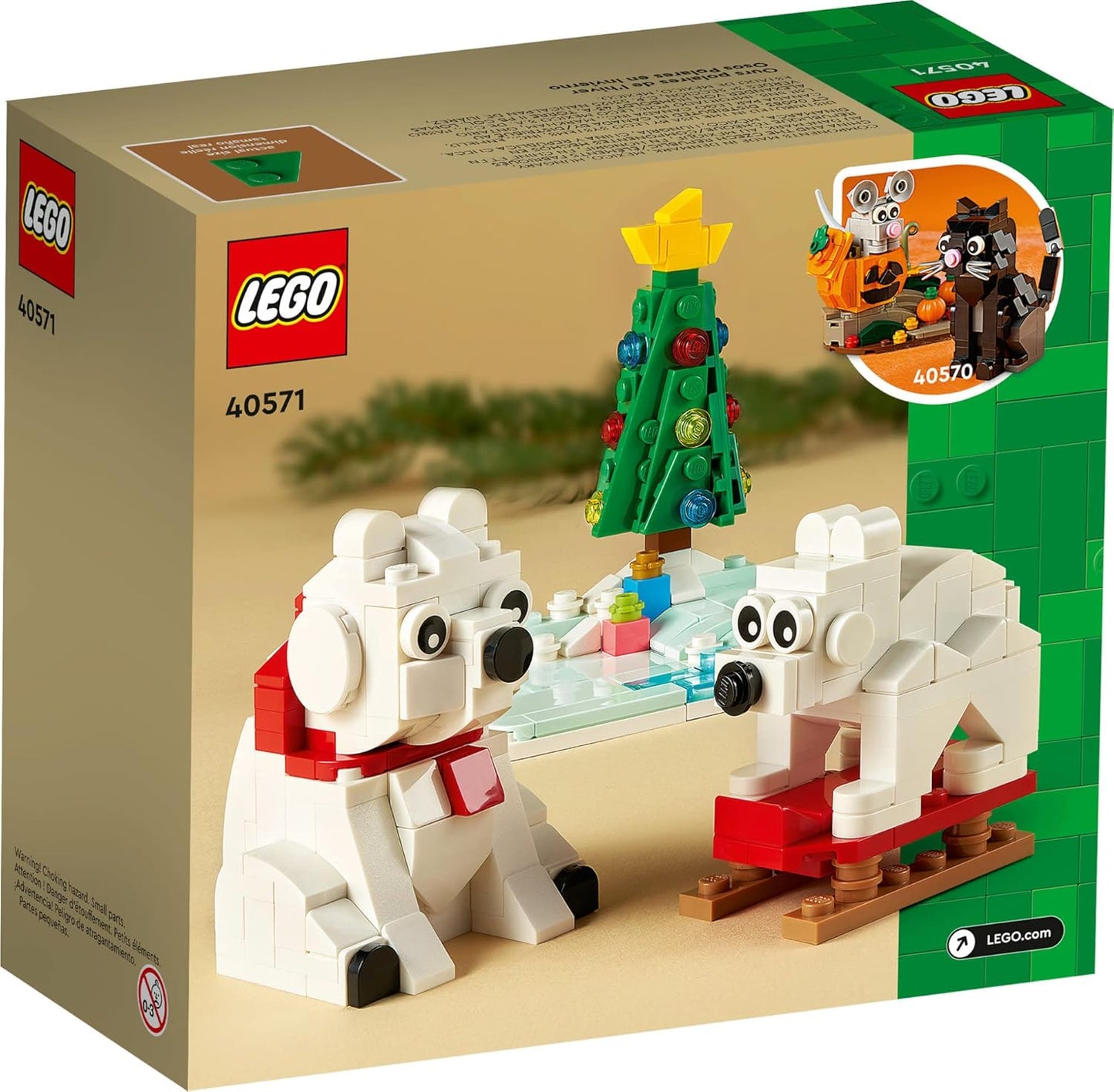 LEGO Wintertime Polar Bears Animal Building Kit for Kid, Ages 9+ Years, 312 pcs (New, Damaged Retail Box)