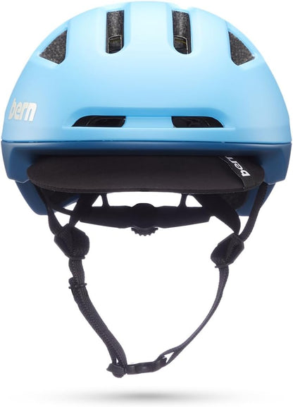 BERN Major Adjustable Ventilation Adult Bicycle Helmet, MIPS Matte Cyan - Medium (Like New)