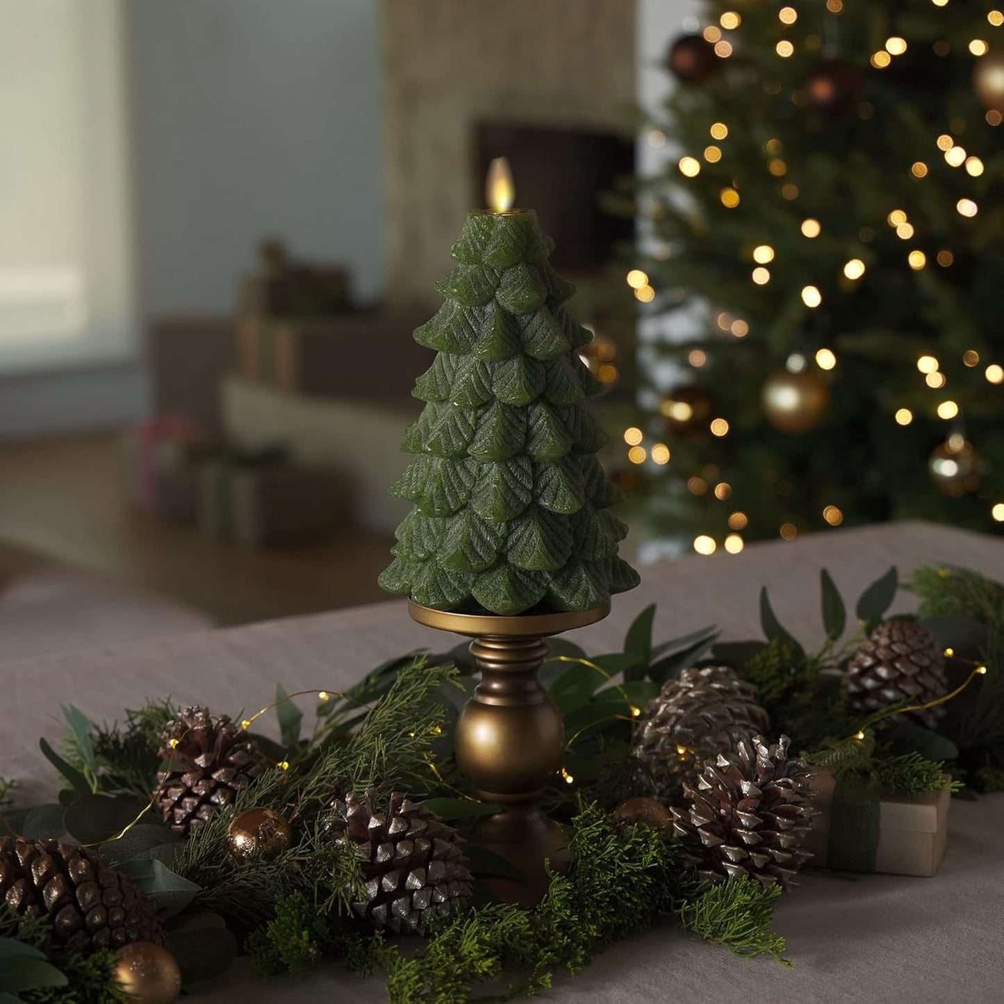 Luminara Flameless Christmas Tree LED Candle with Timer for Holiday Decoration (Used)