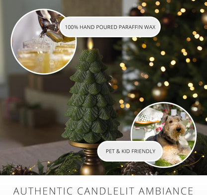 Luminara Flameless Christmas Tree LED Candle with Timer for Holiday Decoration (Used)