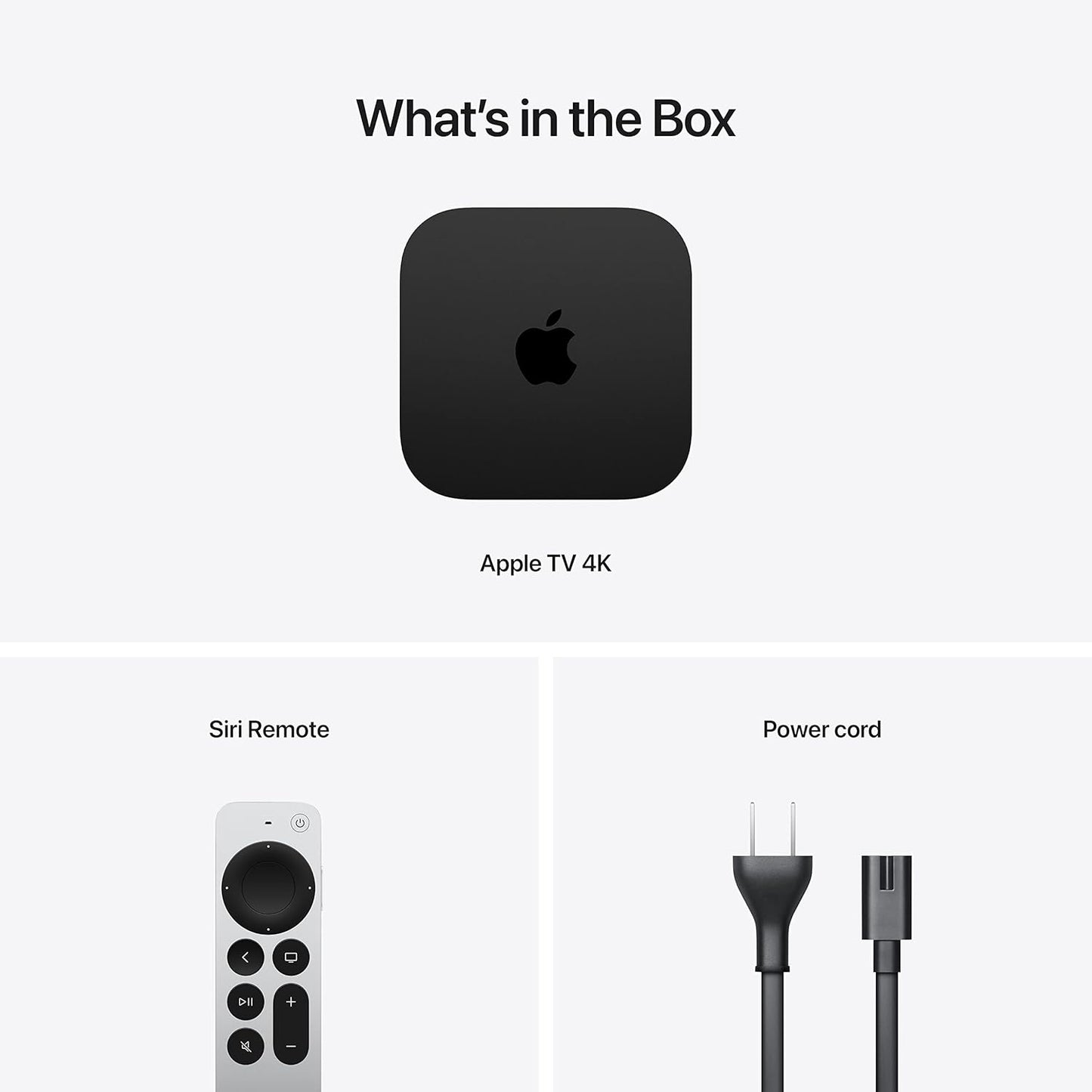 Apple TV 4K 3rd Gen 128GB Streaming Media Player, Wi-Fi Ethernet Siri Remote (Used)