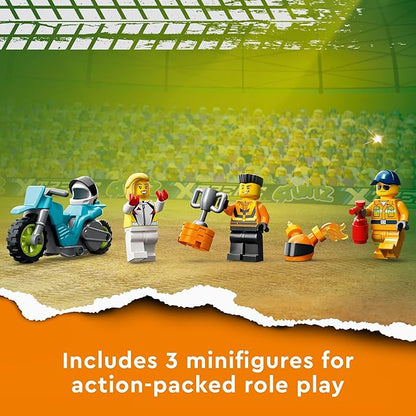 LEGO City 60357 Stuntz Stunt Truck & Ring of Fire Challenge Set, Age 6+, 479pcs (New, Damaged Retail Box)