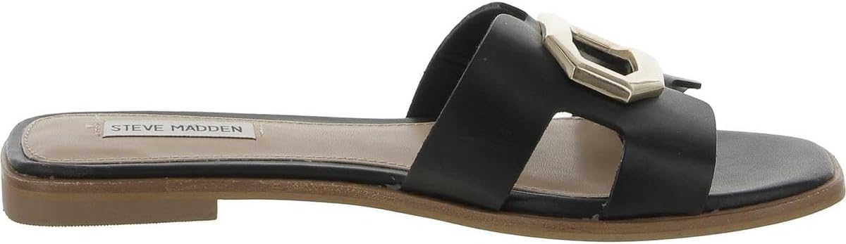 Steve Madden HARL12S1 Harlene Slip On Slide Sandal for Womens, Synthetic Rubber (Like New, No Retail Box)