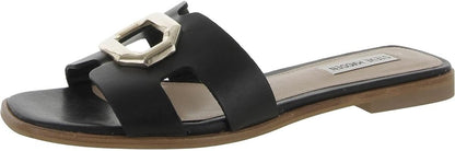 Steve Madden HARL12S1 Harlene Slip On Slide Sandal for Womens, Synthetic Rubber (Like New, No Retail Box)