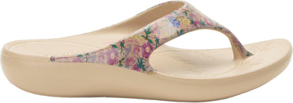 Alegria Ode Recovery Lightweight EVA Thong Sandal for Women, Sand Gloss, 5-5.5 M (Like New)