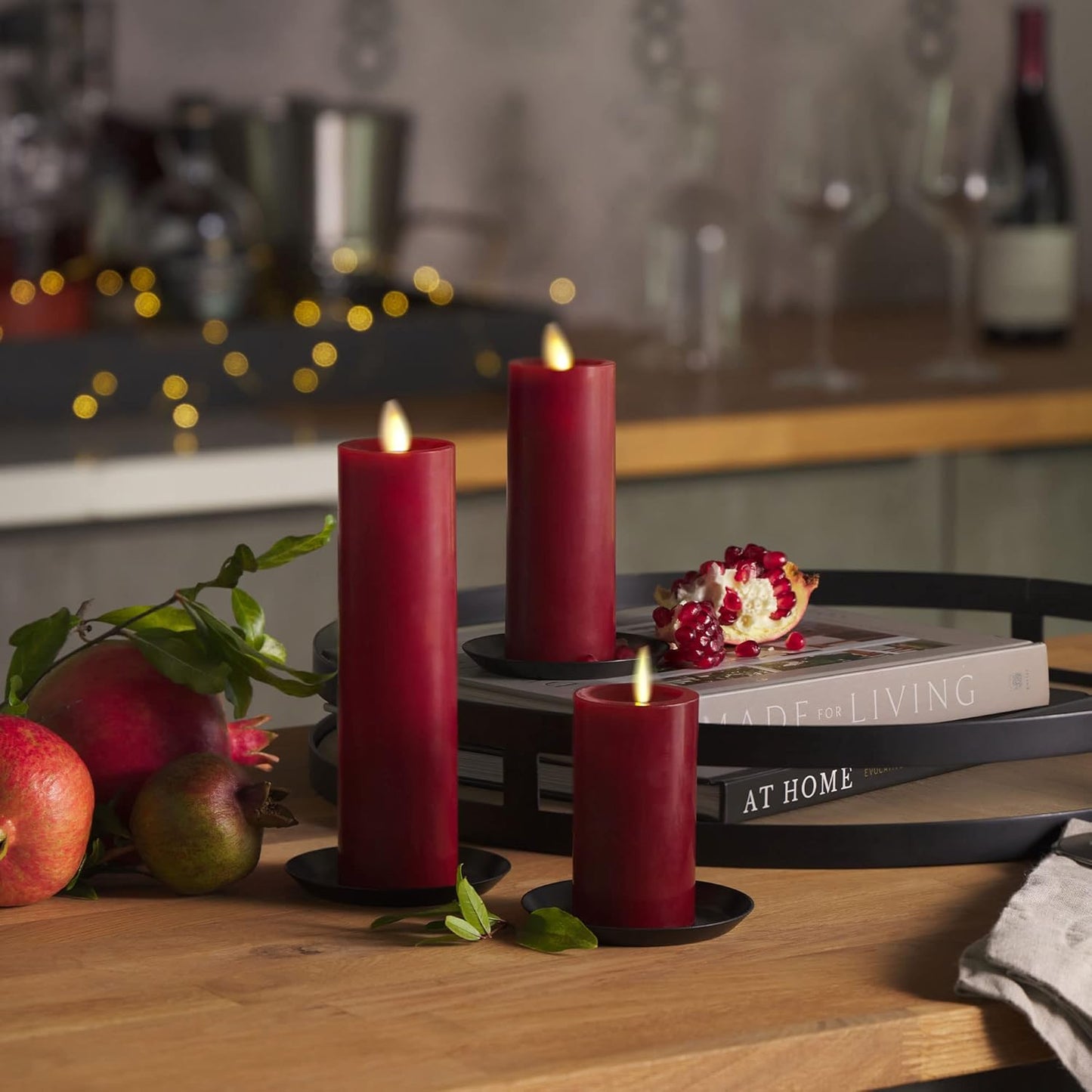 Luminara Flameless Battery Operated IR Indoor Round LED Candle for Decoration (Used, Damaged Retail Box)