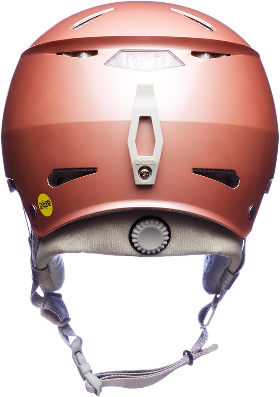 BERN Hendrix Adult Snow Helmet, Metallic Rose Gold Hatstyle w/Gray Liner, Medium (Like New, No Retail Box)