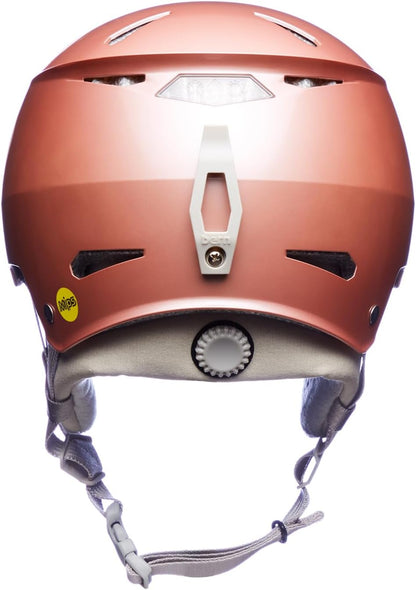 BERN Hendrix Adult Snow Helmet, Metallic Rose Gold Hatstyle w/Gray Liner, Medium (Like New, No Retail Box)
