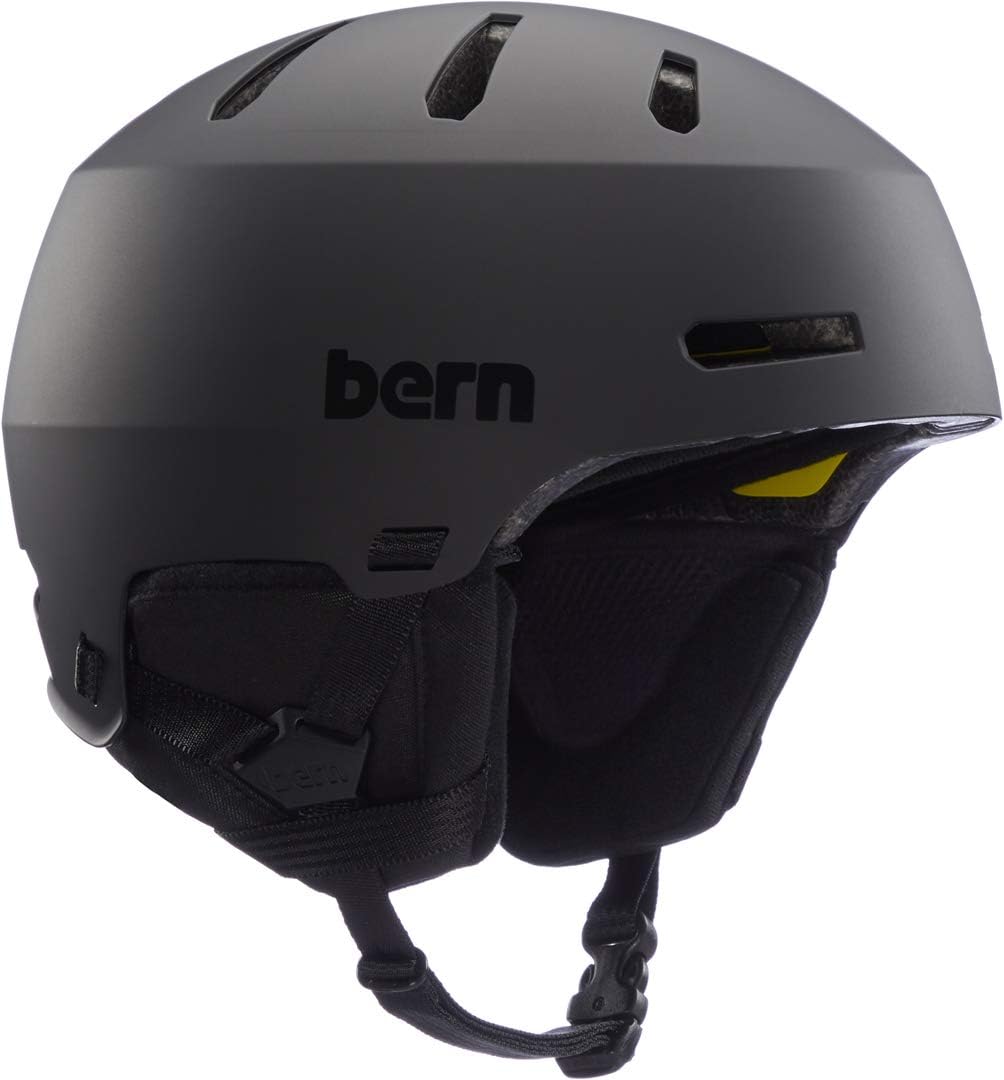Bern Macon 2.0 Snowsports Ski Helmet for Men and Women, Matte Black - Medium (Like New, No Retail Box)