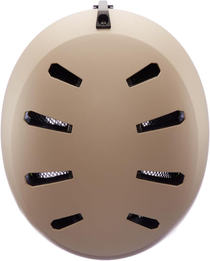 Bern Macon 2.0 Snowsports Ski Helmet for Men and Women - Matte Sand, Large (Like New, No Retail Box)