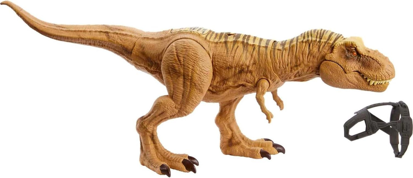 Mattel Jurassic World Track 'n Attack Tyrannosaurus Rex Figure w/ Lights & Sound (New, Damaged Retail Box)