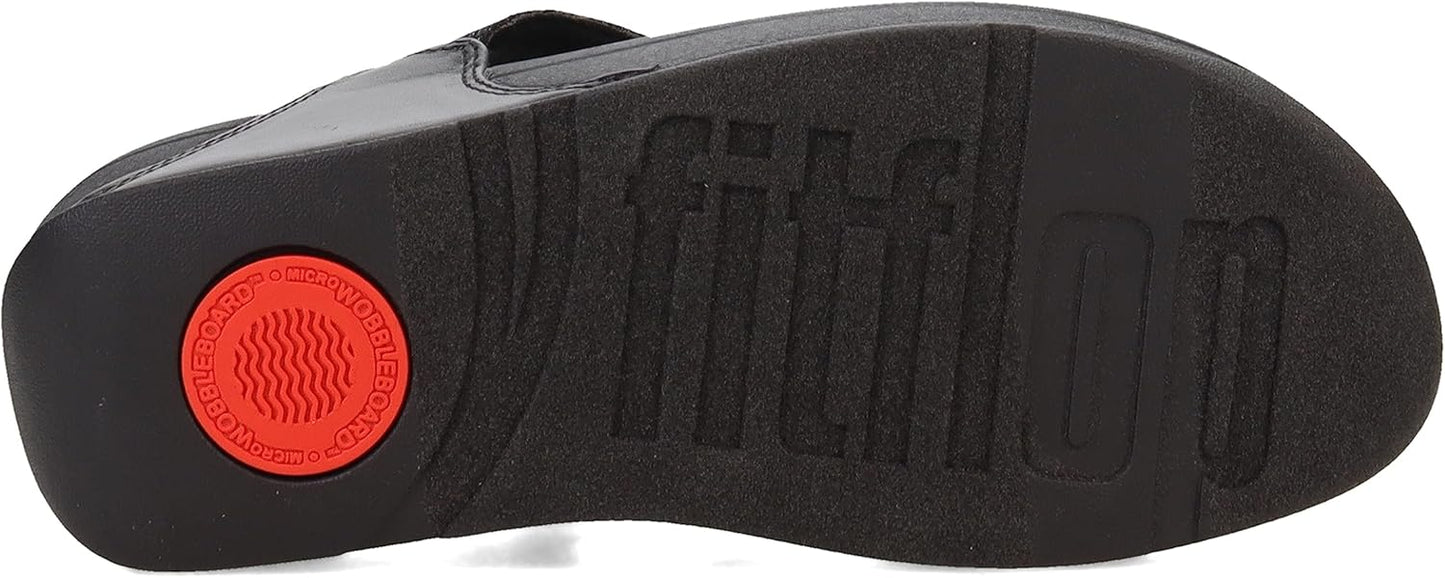 FitFlop FZ8-090 Lulu Shimmerlux Toe-Post Sandals, Flat Heel, Synthetic Rubber (Like New)