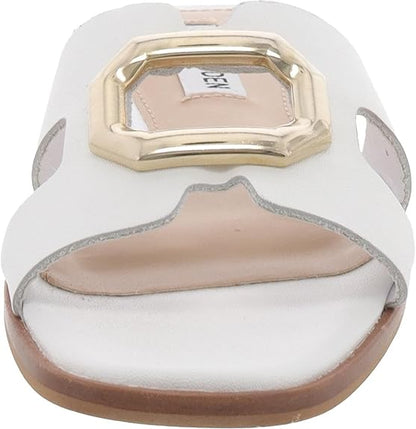 Steve Madden Lightweight Harlene Slide Block Heel Sandal for Women, Ankle Strap (Used)
