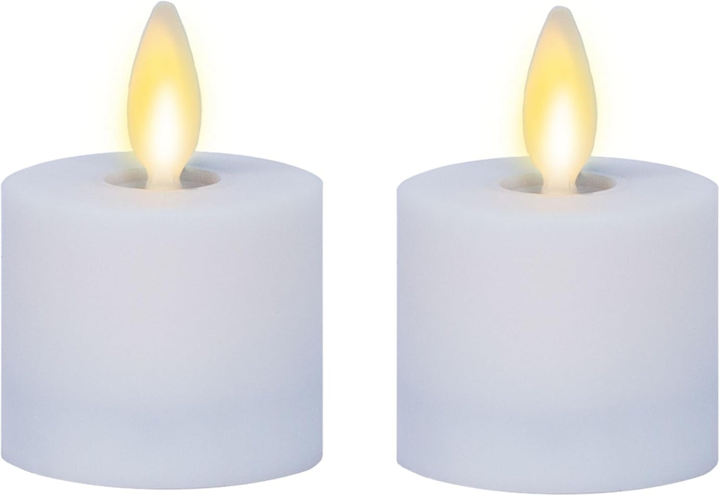 Luminara Flickering Waterproof Warm Flameless LED Candles, 3 Watts, Set of 4 (Like New)