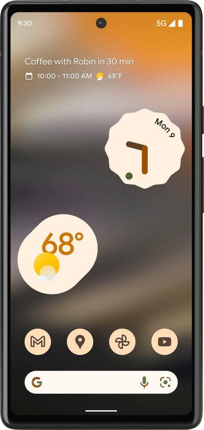 Google Pixel 6A 5G 128GB+6GB 6.1" Dual SIM Unlocked Android Smartphone, Charcoal (Used)